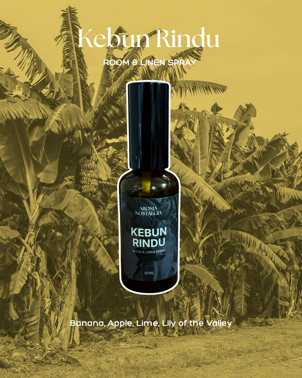 Kebun Rindu – Room and Linen Spray (60ML)